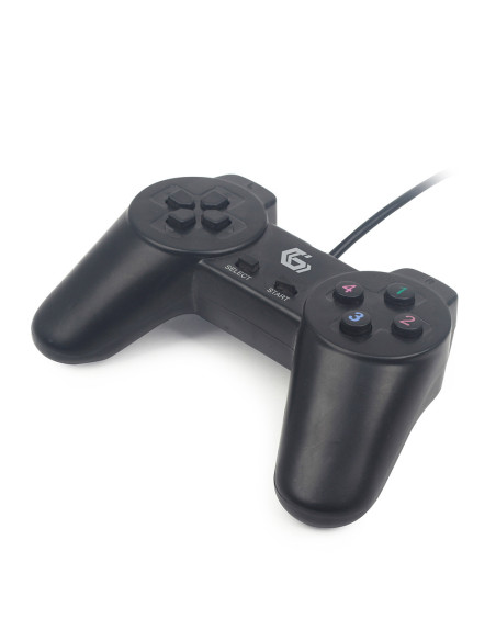 Gembird JPD-UB2-01 mando y volante Negro USB 2.0 Gamepad PC