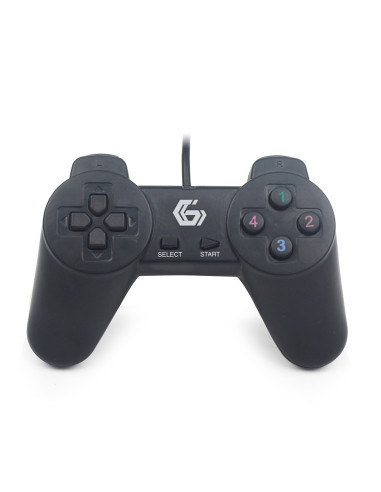 Gembird JPD-UB2-01 mando y volante Negro USB 2.0 Gamepad PC