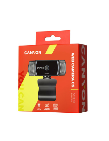 Canyon Webcam C5 Full HD 1080p Auto FocusNegro