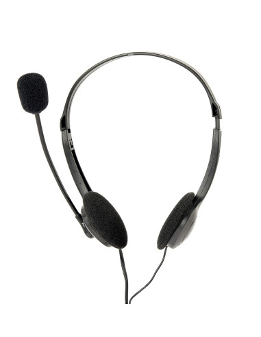 Gembird MHS-123 auricular y casco Auriculares Alámbrico Diadema Llamadas Música Negro