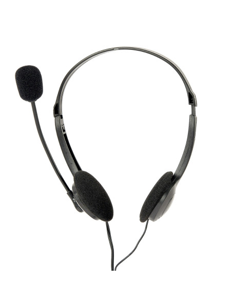 Gembird MHS-123 auricular y casco Auriculares Alámbrico Diadema Llamadas Música Negro