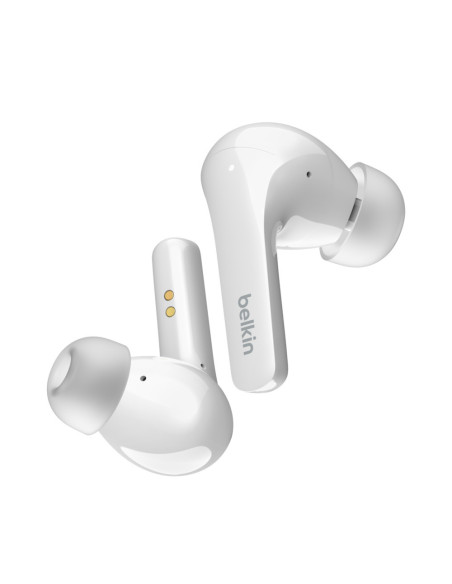 Belkin SOUNDFORM Flow Auriculares Inalámbrico Dentro de oído Llamadas Música USB Tipo C Bluetooth Blanco