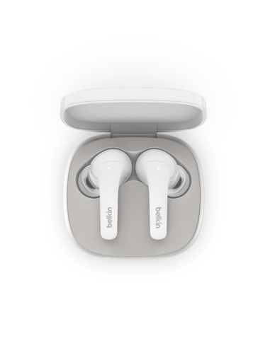 Belkin SOUNDFORM Flow Auriculares Inalámbrico Dentro de oído Llamadas Música USB Tipo C Bluetooth Blanco