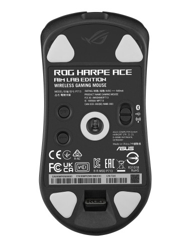 ASUS ROG Harpe Ace Aim Lab Edition ratón Juego Ambidextro RF Wireless + Bluetooth + USB Type-A Óptico 36000 DPI