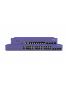 Extreme networks ExtremeSwitching X435 Gestionado Gigabit Ethernet (10 100 1000) Energía sobre Ethernet (PoE) 1U Violeta