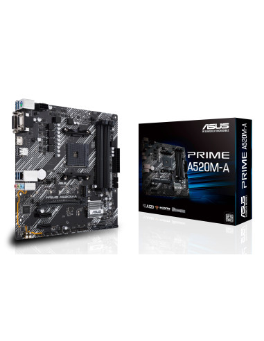 ASUS PRIME A520M-A II CSM AMD A520 Zócalo AM4 micro ATX