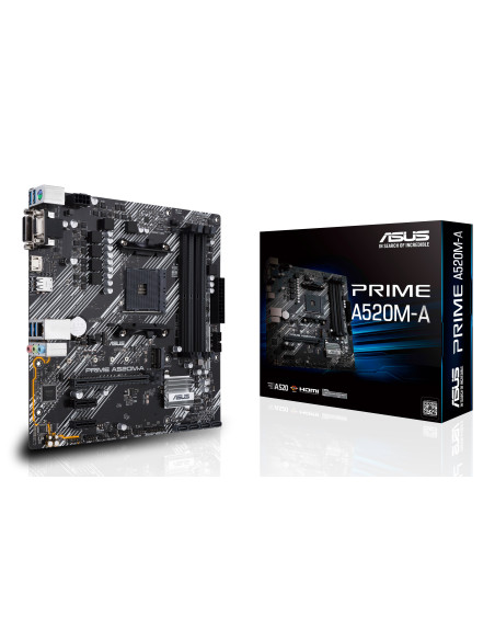 ASUS PRIME A520M-A II CSM AMD A520 Zócalo AM4 micro ATX
