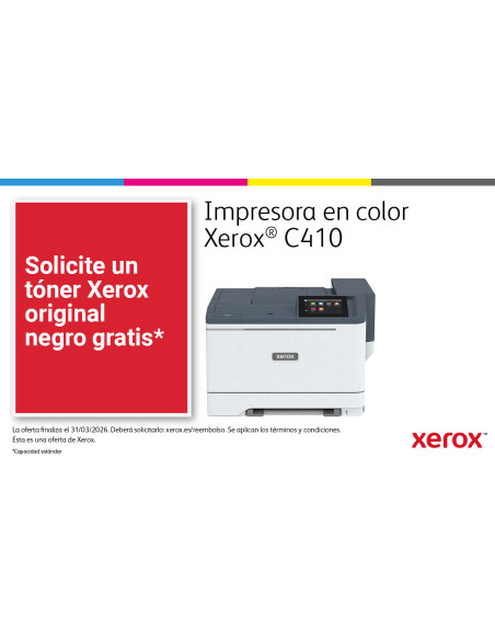 Xerox C410 A4 40 ppm Impresora a doble cara PS3 PCL5e 6 2 bandejas 251 hojas