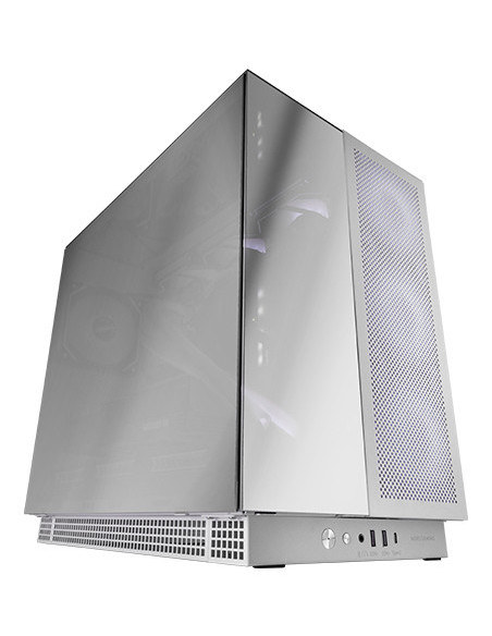 Mars Gaming MC-NOVA3, Caja Gaming Custom XXL E-ATX, Tripe Cristal Cromado Continuo Sin Marco, Soporte Completo Refrigeración