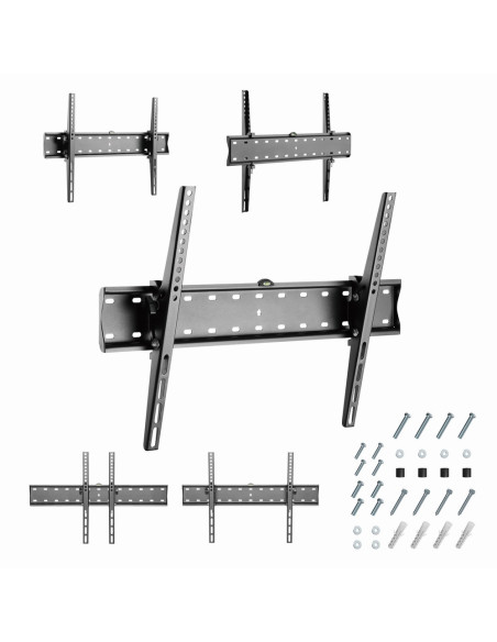 Gembird WM-70T-02 soporte para TV 177,8 cm (70") Negro