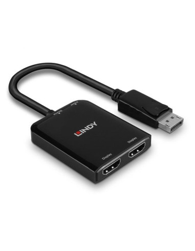 Lindy 38433 adaptador de cable de vídeo DisplayPort 2 x HDMI