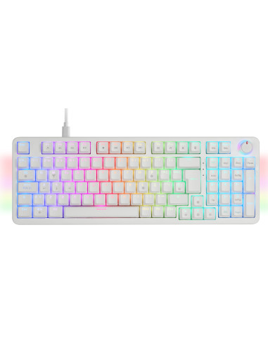 Mars Gaming MKPROWBES teclado Juego USB QWERTY Español Blanco