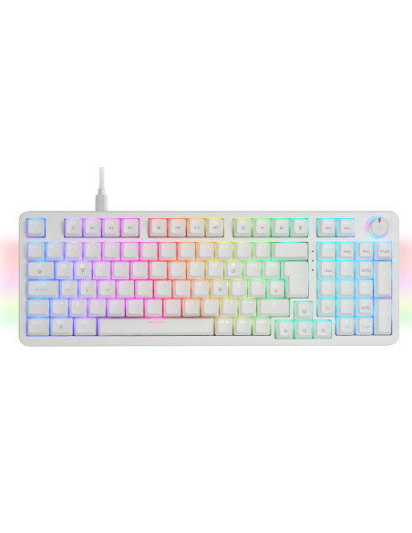 Mars Gaming MKPROWBES teclado Juego USB QWERTY Español Blanco