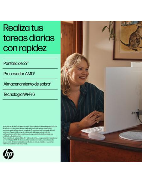 HP 27-cr0026ns AMD Ryzen™ 3 7320U 68,6 cm (27") 1920 x 1080 Pixeles PC todo en uno 8 GB LPDDR5-SDRAM 512 GB SSD Windows 11 Home 