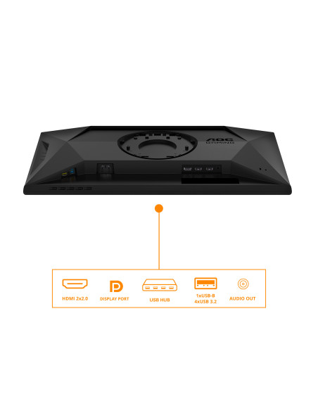 AOC G4 25G4SXU pantalla para PC 62,2 cm (24.5") 1920 x 1080 Pixeles Full HD LED Negro, Gris