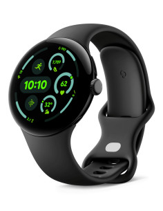 Google Pixel Watch 3 AMOLED 45 mm Digital Pantalla táctil 4G Negro Wifi GPS (satélite)