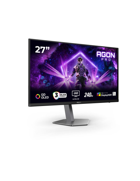 AOC G2 AG276UZD pantalla para PC 67,3 cm (26.5") 3840 x 2160 Pixeles 4K Ultra HD OLED Negro