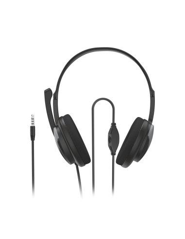 Hama | "HS-P100 V2" Auriculares de oficina para PC, estéreo, negro