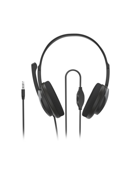 Hama | "HS-P100 V2" Auriculares de oficina para PC, estéreo, negro