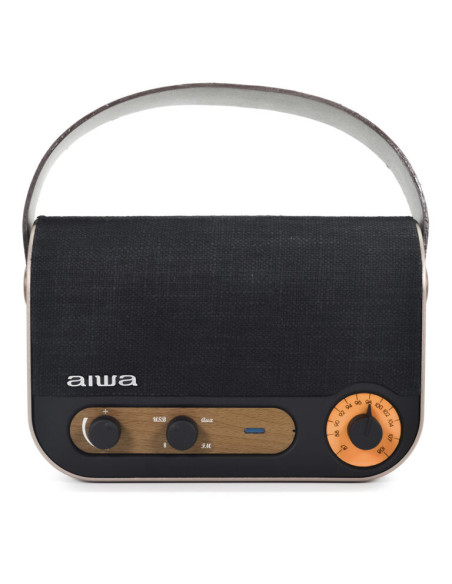 Aiwa RBTU-600 altavoz portátil o de fiesta Altavoz monofónico portátil Beige, Negro 5 W