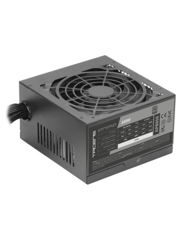Tacens Anima APB650, Fuente Alimentación PC ATX 650W, Certificado 80Plus Bronze, 85% Eficiencia, Tecnologías SMD y DC-DC,