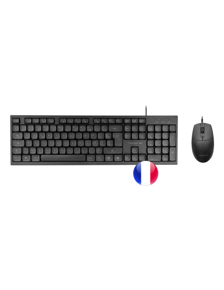 Tacens Anima ACP02FR teclado Ratón incluido Hogar   Oficina USB AZERTY Francés Negro