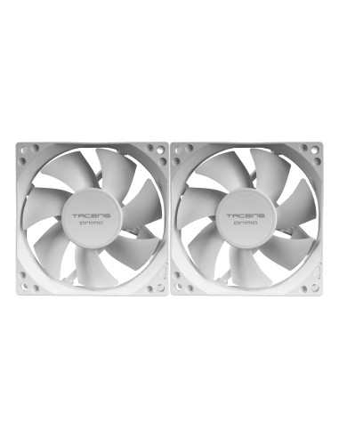 Tacens Anima AF8X2W sistema de refrigeración para ordenador Carcasa del ordenador Ventilador 8 cm Blanco 1 pieza(s)