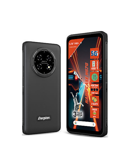 Energizer H67G 17,2 cm (6.78") SIM doble Android 13 5G USB Tipo C 4 GB 128 GB 4900 mAh Negro