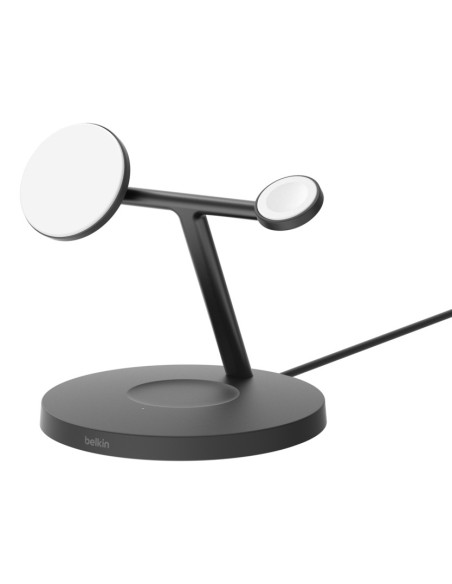 Belkin BoostCharge Pro Auriculares, Smartphone, Reloj inteligente Negro USB Cargador inalámbrico Carga rápida Interior