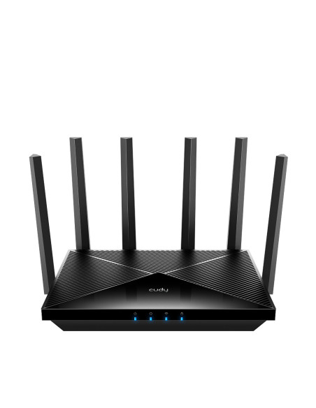 Cudy WR6500 router inalámbrico Gigabit Ethernet Doble banda (2,4 GHz   5 GHz) Negro