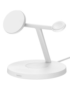 Belkin BoostCharge Pro Auriculares, Smartphone, Reloj inteligente Blanco USB Cargador inalámbrico Carga rápida Interior