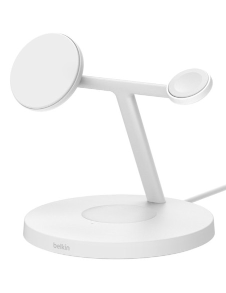Belkin BoostCharge Pro Auriculares, Smartphone, Reloj inteligente Blanco USB Cargador inalámbrico Carga rápida Interior
