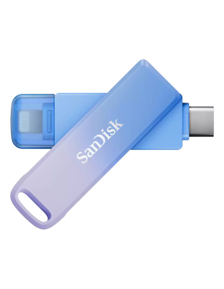 SanDisk Creator Phone Drive unidad flash USB 128 GB USB Type-C   Lightning 3.2 Gen 1 (3.1 Gen 1) Azul, Lila