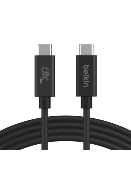 Belkin INZ004BT2MBK cable USB USB4 Gen 2x2 2 m USB C Negro