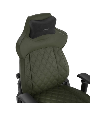 Corsair TC500 LUXE Silla para videojuegos de PC Asiento acolchado Verde