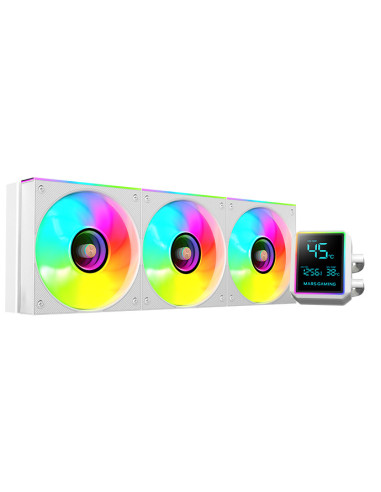 Mars Gaming ML-LCDPRO360W Procesador Kit de refrigeración líquida 12 cm Blanco 1 pieza(s)