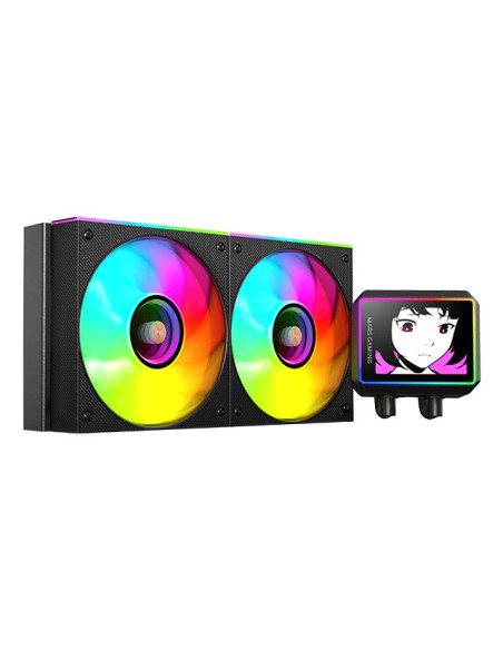 Mars Gaming ML-VISIONII240 Procesador Kit de refrigeración líquida 12 cm Negro 1 pieza(s)