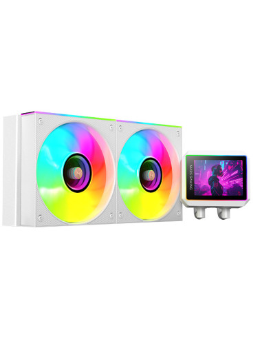Mars Gaming ML-VISIONII240W Procesador Kit de refrigeración líquida 12 cm Blanco 1 pieza(s)
