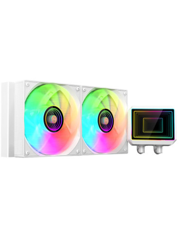 Mars Gaming ML-TWO240W Procesador Kit de refrigeración líquida 12 cm Blanco 1 pieza(s)