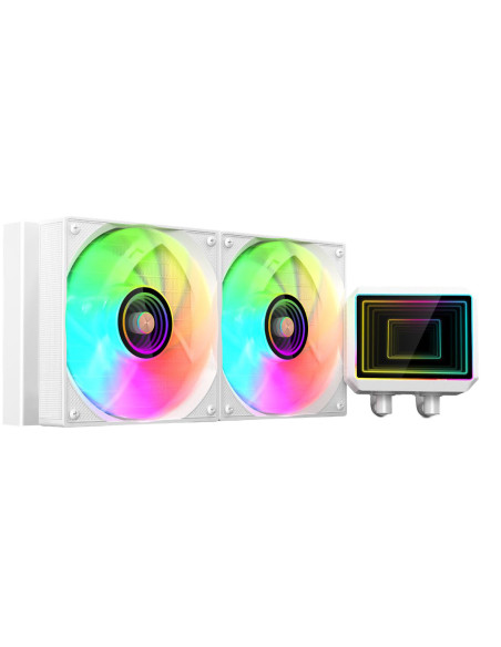 Mars Gaming ML-TWO240W Procesador Kit de refrigeración líquida 12 cm Blanco 1 pieza(s)