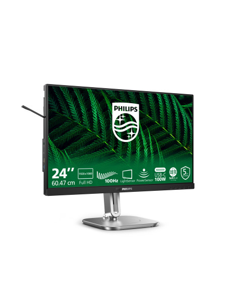 Philips 5000 series 24B2G5301 00 pantalla para PC 60,5 cm (23.8") 1920 x 1080 Pixeles Full HD LCD Negro
