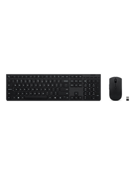 Lenovo 4X31R64357 teclado Ratón incluido Oficina RF Wireless + Bluetooth QWERTY Español Gris