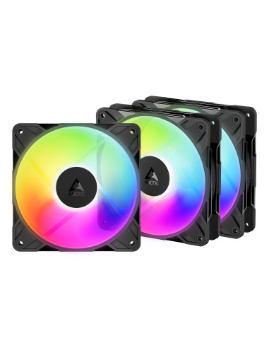 ARCTIC Freezer P12 Pro Reverse A-RGB - 3 Pack Carcasa del ordenador Ventilador 12 cm Negro 3 pieza(s)