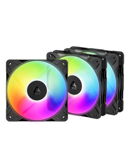 ARCTIC Freezer P12 Pro Reverse A-RGB - 3 Pack Carcasa del ordenador Ventilador 12 cm Negro 3 pieza(s)