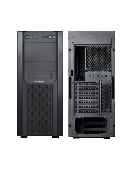 Chieftec CW-01B-OP carcasa de ordenador Torre Negro