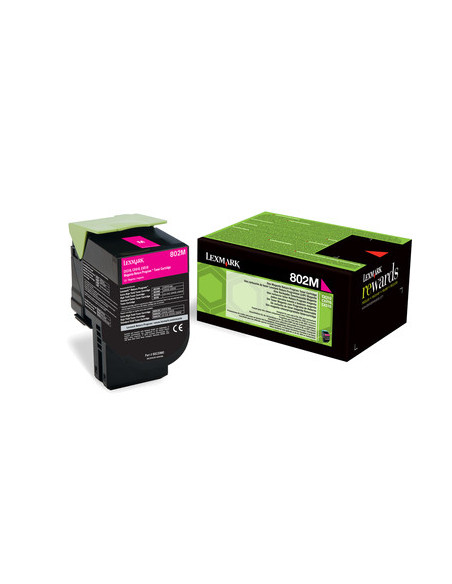 Lexmark 802M cartucho de tóner 1 pieza(s) Original Magenta