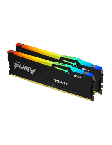 Kingston Technology FURY Beast 64 GB 6000 MT s DDR5 CL36 DIMM (Kit de 2) RGB EXPO