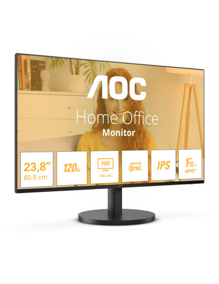 AOC 24B3HA2 pantalla para PC 60,5 cm (23.8") 1920 x 1080 Pixeles Full HD LED Negro