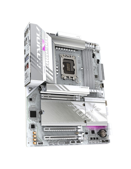 GIGABYTE B860 AORUS ELITE WIFI7 ICE Placa base - CPUs Intel Core Ultra, VRM de 14+1+2+1 fases, hasta 9200MHz DDR5, 1xPCIe 5.0 +