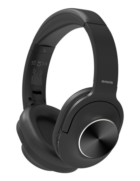 Aiwa HST-220BT auricular y casco Auriculares Inalámbrico y alámbrico Diadema Llamadas Música USB Tipo C Bluetooth Negro